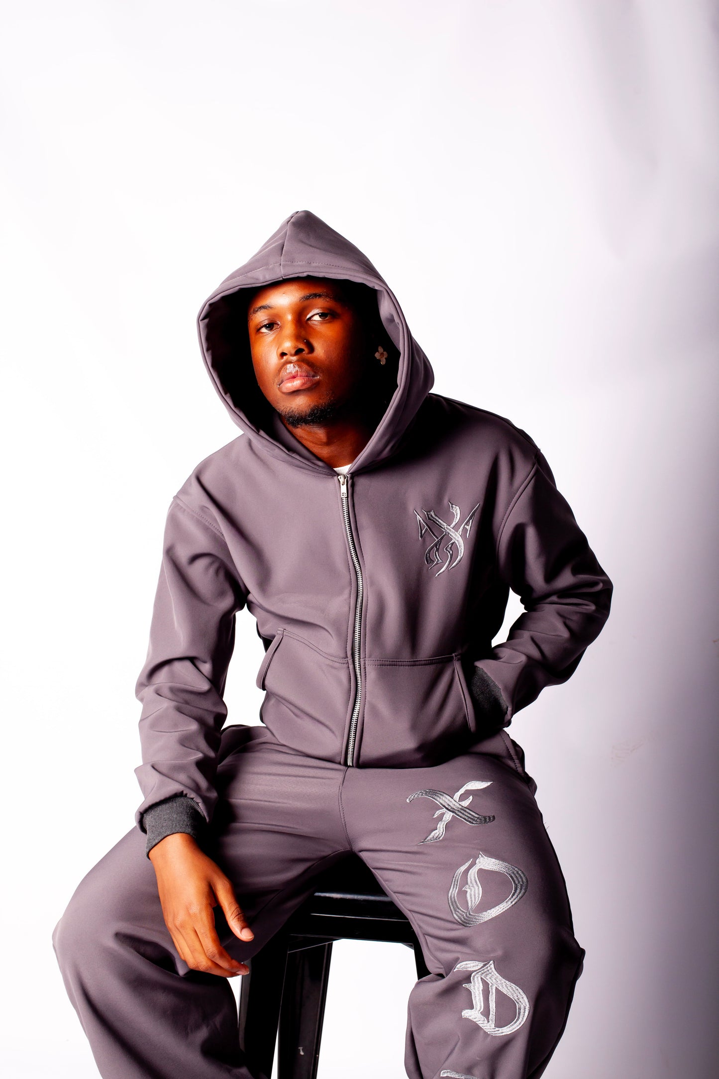 XODUS ZIP HOODIE GREY