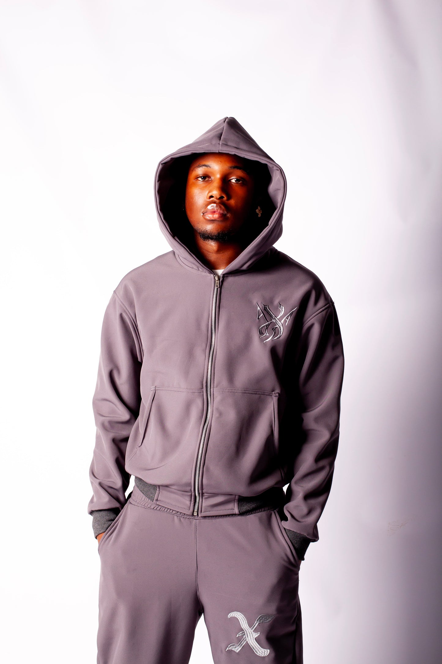 XODUS ZIP HOODIE GREY