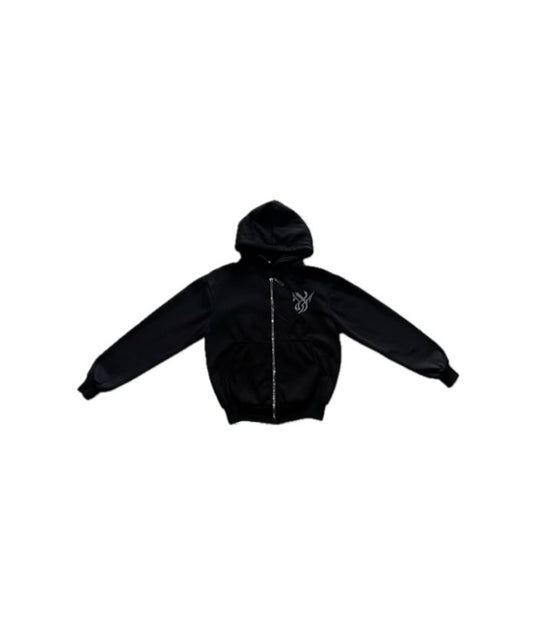 XODUS ZIP HOODIE BLACK