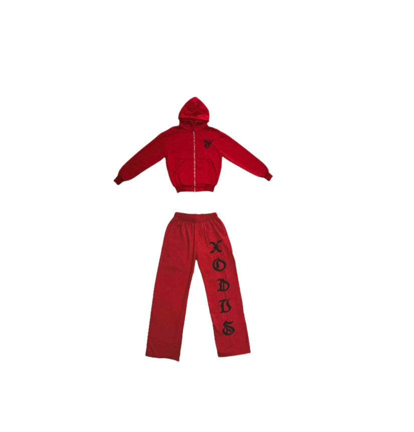 XODUS SWEATSUIT RED